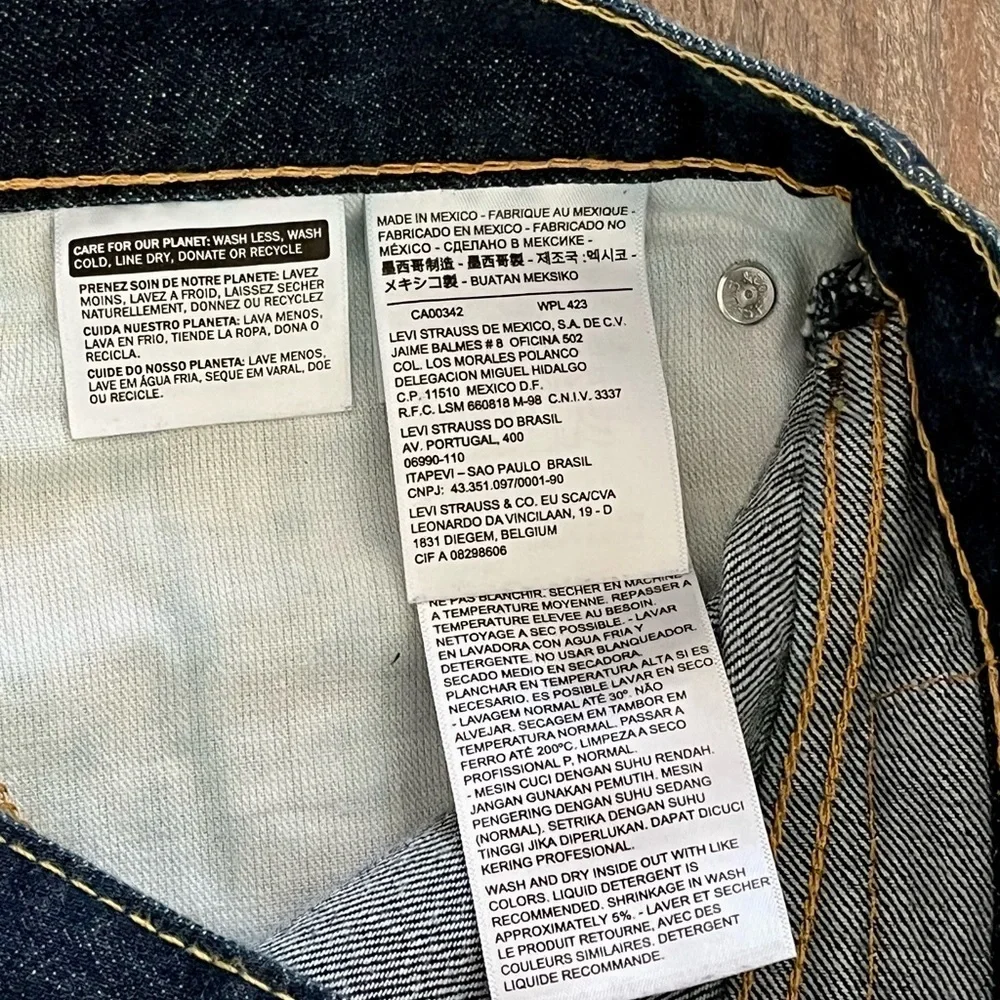 Levi's Dark Blue Straight Jeans